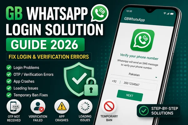 GB WhatsApp Login Solution Guide 2026 – Fix Login & Verification Errors